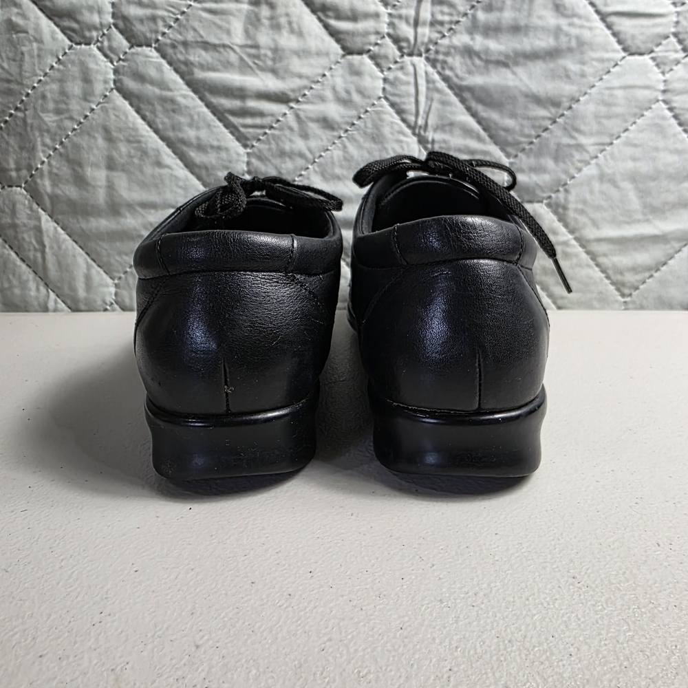SAS Womens Traveler Sneaker Size 9W Walking Shoe Black Leather - Picture 3 of 9